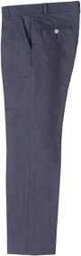 img 2 attached to 👖 IZOD Oxford Front Dress Pants for Boys' English Clothing