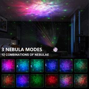 img 3 attached to 🌌 Immerse in Ambient Bliss: Galaxy Night Light Projector with Bluetooth Speaker & Remote Control for Baby/Kids/Adults/Home Theatre