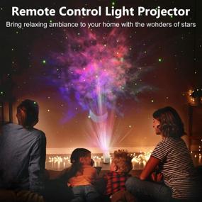 img 2 attached to 🌌 Immerse in Ambient Bliss: Galaxy Night Light Projector with Bluetooth Speaker & Remote Control for Baby/Kids/Adults/Home Theatre