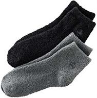 🧦 earth therapeutics aloe infused socks, 2 pair pack (black and gray) logo