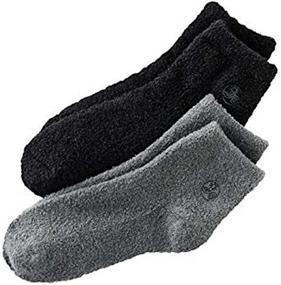 img 1 attached to 🧦 Earth Therapeutics Aloe Infused Socks, 2 Pair Pack (Black and Gray)