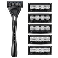 🪒 ranyubin men's razor set: handle, 5 blade refills & 6 replacement cartridges logo