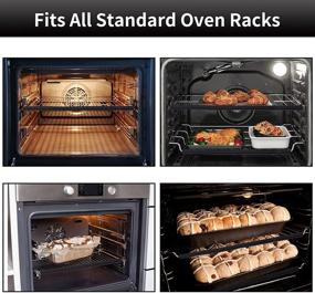 img 1 attached to 🔥 Audoyon Oven Rack Protectors - Set of 3 Silicone Oven Rack Shields for Oven Grills, Food Grade Heat Resistant Oven Rack Edge Cover to Safeguard against Burns, Scars & Injuries (14 Inches)