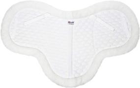 img 1 attached to 🐎 Fleece-Padded Contour All Purpose English Saddle Pad by Derby Originals: Enhancing Comfort and Performance