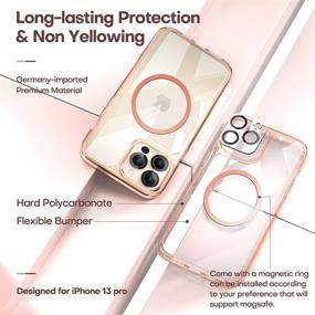 img 1 attached to 📱 TAURI 3 in 1 Defender iPhone 13 Pro Case with Tempered Glass Screen & Camera Lens Protectors - Military Grade Protection, Shockproof & Slim Design