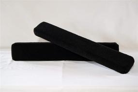 img 4 attached to 🚤 Black Carpeted Boat Trailer Bunk - 2" x 4" - Two Feet Length