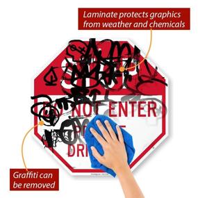 img 2 attached to 🚦 Enhance Safety with SmartSign Stop Private Driveway Aluminum: A Reliable Traffic Sign Solution