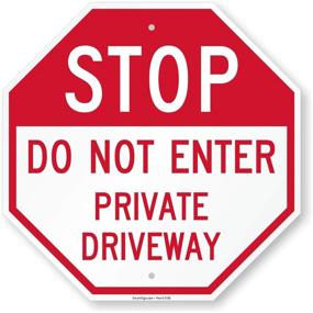 img 3 attached to 🚦 Enhance Safety with SmartSign Stop Private Driveway Aluminum: A Reliable Traffic Sign Solution