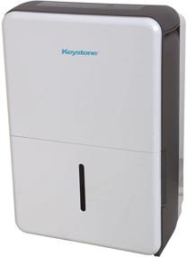 img 4 attached to ⚙️ Keystone 50 Pint Dehumidifier with LED Display, Built-In Pump, Timer, Auto Shut-Off, Water-Level Indicator, and Wheels - Ideal for Basements, Bathrooms, and Rooms up to 4,500 sq.ft.