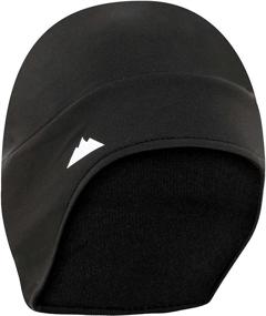 img 4 attached to 👒 Black Helmet Liner Skull Cap Beanie with Ear Covers - Optimal Thermal Retention, Moisture Wicking for Running, Cycling, Skiing & Winter Sports. Ideal as Under Helmet Gear