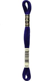 img 1 attached to 🧵 DMC 117-820 Embroidery Thread, Very Dark Royal Blue, 6 Strand, 8.7-Yard