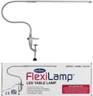 💡 americanails flexilamp - led desk lamp with removable clamp - adjustable lighting for nail stations - manicure table light - flexible arm - 48 led beads - 300 lumens логотип