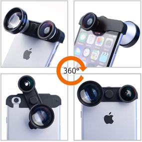 img 4 attached to 📷 Enhance Your iPhone 6 Plus Photography with Apexel 5x Super Telephoto Lens, Front/Rear Fish Eye Lens, and Macro 4-in-1 Lens