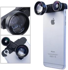 img 2 attached to 📷 Enhance Your iPhone 6 Plus Photography with Apexel 5x Super Telephoto Lens, Front/Rear Fish Eye Lens, and Macro 4-in-1 Lens