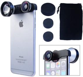 img 3 attached to 📷 Enhance Your iPhone 6 Plus Photography with Apexel 5x Super Telephoto Lens, Front/Rear Fish Eye Lens, and Macro 4-in-1 Lens