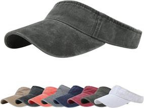 img 3 attached to 🧢 DOANNOTIUM Sun Visor Hat: Stylish Cotton Baseball Cap with Open Top for Active Men and Women