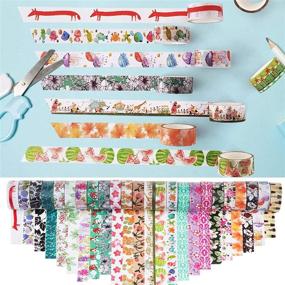 img 1 attached to 🎨 MOOKER Washi Tape Set – 48 Rolls of Decorative Masking Tape for DIY Crafts & Gift Wrapping