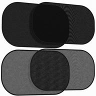 🌞 car window shades (4 pack) - 21"x14" - baby sun shades for side windows - uv ray and heat protection - sun blocker for car windows - rear window sun shade for car - block sunlight efficiently logo