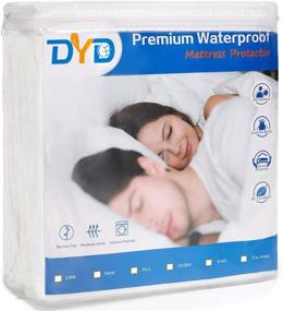 img 4 attached to 🛏️ DYD Waterproof Bamboo Mattress Protector - Soft, Cooling, Organic & Breathable Cover with Deep Pocket for Kids and Adults - Quilted Fitted Encasement, Noiseless & Washable - Fits 8-18 inch mattresses