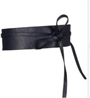 👗 icsth women's leather waist belt: exceptional fashion accessory for ladies logo