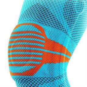 img 1 attached to 🔵 Premium Knee Braces for Women and Men - Compression Sleeve for Arthritis, Meniscus Tear, Sports - Effective Pain Relief and Support (Blue, Large)