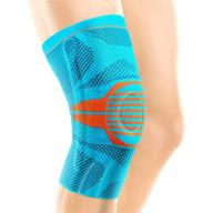 🔵 premium knee braces for women and men - compression sleeve for arthritis, meniscus tear, sports - effective pain relief and support (blue, large) логотип