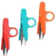 🔪 pack of 12 random color sharp point quick-clip lightweight speed cutting scissors for sewing (random color) logo