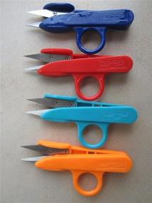 img 2 attached to 🔪 Pack of 12 Random Color Sharp Point Quick-Clip Lightweight Speed Cutting Scissors for Sewing (Random Color)