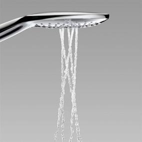 img 1 attached to 🚿 Hansgrohe Raindance Select S Easy Install 6-inch Handheld Shower Head Set Modern 3 Spray RainAir, CaresseAir, Mix Air Infusion with Airpower with QuickClean with Hose in Chrome, 2.5 GPM - Ultimate Shower Experience!