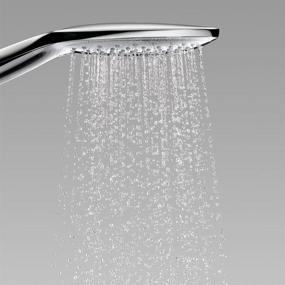 img 3 attached to 🚿 Hansgrohe Raindance Select S Easy Install 6-inch Handheld Shower Head Set Modern 3 Spray RainAir, CaresseAir, Mix Air Infusion with Airpower with QuickClean with Hose in Chrome, 2.5 GPM - Ultimate Shower Experience!