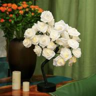 🌹 лампа-роза на светодиодах brightdeco высотой 18" с 32 светодиодами: искусственное дерево бонсай с ночным светом - идеальное декорирование для дома на день валентина, день благодарения, рождество, пасху, свадебную церемонию, спальню | создаёт теплую атмосферу посредством света цвета "тёплый белый". логотип