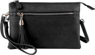 womens lightweight compartment wristlet crossbody women's handbags & wallets logo