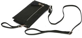 img 1 attached to Womens Lightweight Compartment Wristlet Crossbody Women's Handbags & Wallets