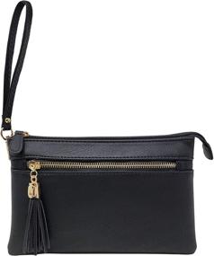 img 2 attached to Womens Lightweight Compartment Wristlet Crossbody Women's Handbags & Wallets