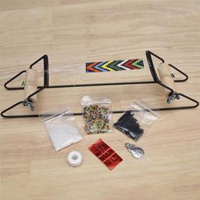 img 1 attached to 🧵 Beadsmith Metal Bead Loom Kit with Thread, Needles, and 18g Glass Beads - Ideal for Bracelets, Necklaces, Belts, and More!