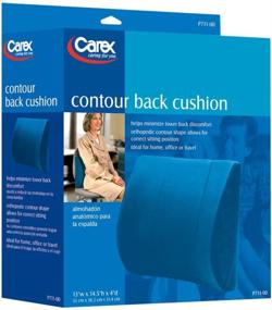 img 3 attached to 🪑 Подушка Carex Contour - Великолепная поддержка спины для офисного стула для комфорта поясницы и облегчения боли в пояснице.