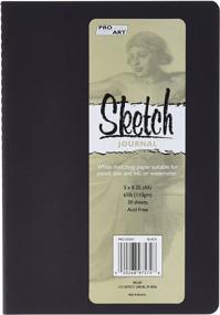 img 1 attached to 📔 Pro-Art Softcover Sketch Journal - Compact and Durable 5" by 8" Journal in Black