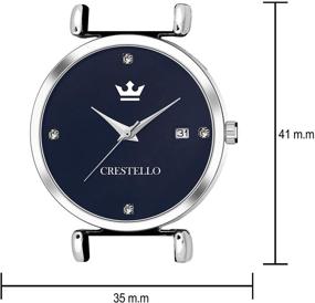 img 1 attached to Crestello L105 Blu Ch Stainless Analogue Womens