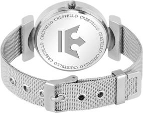 img 3 attached to Crestello L105 Blu Ch Stainless Analogue Womens