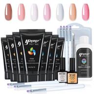 💅 yayoge poly gel nail extension kit: professional uv lamp & all-in-one french manicure set for stunning diy nail art at home logo