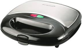 img 2 attached to Brentwood Non-Stick Black Panini Press and Sandwich Maker