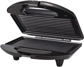 img 4 attached to Brentwood Non-Stick Black Panini Press and Sandwich Maker