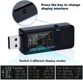 img 2 attached to Eversame Multimeter Chargers Capacity Banks Black