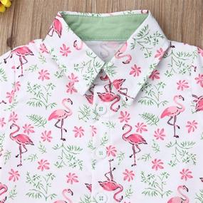 img 1 attached to 👔 Stylish Gentleman Flamingo T Shirt Set for 3-4 Years Boys