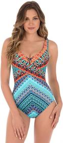 img 4 attached to Miraclesuit Swimwear Underwire Swimsuit Multicolored Women's Clothing