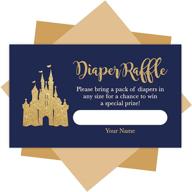 prince baby shower diaper raffle tickets for boys - set of 👶 25, diaper raffle cards, baby raffle tickets, shower invitation inserts, baby shower ideas logo