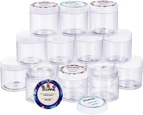 img 4 attached to 🧪 SGHUO 15 Pack 6oz Empty Slime Containers with Water-Tight Lids: Perfect for Slime Making, Food, and Beauty Products