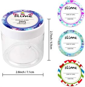 img 3 attached to 🧪 SGHUO 15 Pack 6oz Empty Slime Containers with Water-Tight Lids: Perfect for Slime Making, Food, and Beauty Products