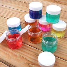 img 1 attached to 🧪 SGHUO 15 Pack 6oz Empty Slime Containers with Water-Tight Lids: Perfect for Slime Making, Food, and Beauty Products