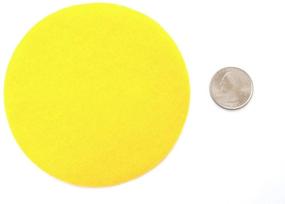 img 3 attached to 🟡 Vibrant Yellow Craft Felt Circles: Playfully Ever After (4 Inch - 19pc)